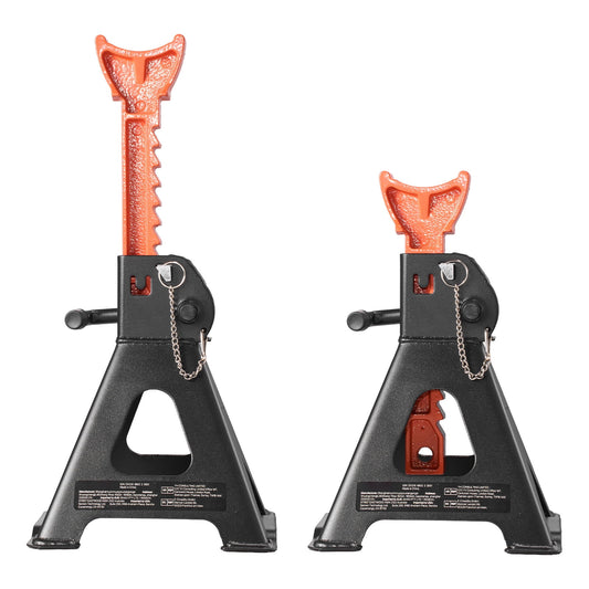 KFFKFF 3 Ton (6,600 lbs) Capacity Jack Stands, Adjustable Height 10.8-16.3 in, Durable Steel Construction with Double Locking Mechanism