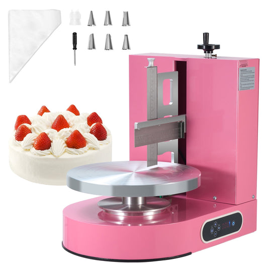 KFFKFF 4-12" Cake Cream Spreading Coating Smearing Machine Cake Decorating Machines Baking Tools 304 Stainless Steel