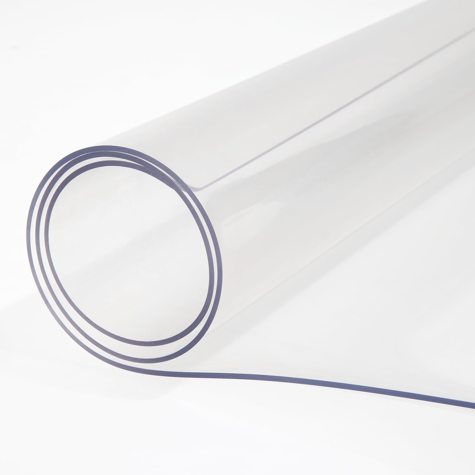KFFKFF Clear Plastic Tablecloth, Dimensions 40 x 80 Inch, Thickness 1.5 mm, Rectangular Desk Cover, Resistant to Water and Simple to Clean, Suitable for Office, Dressing Table, Bedside Table