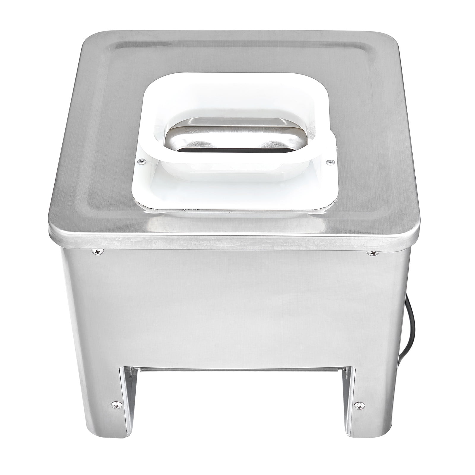 KFFKFF Food Slicing Device, 550W Power, 350 lb/h Capacity, Commercial Grade, Comprised of Stainless Steel, Adjustable Thickness from 2.5-10 mm, Ideal for Domestic Kitchen, Dining Establishments