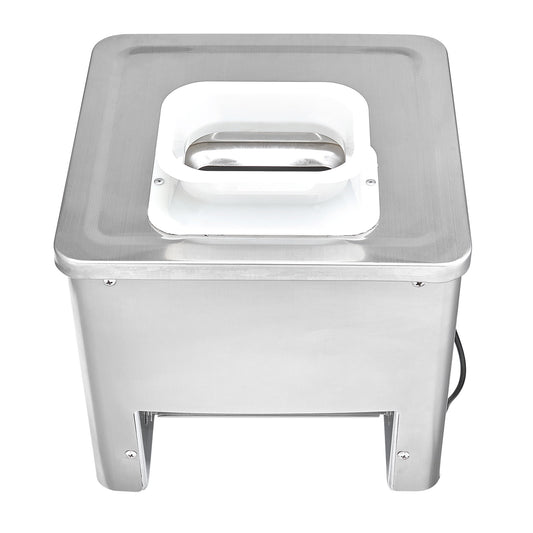 KFFKFF Food Slicing Device, 550W Power, 350 lb/h Capacity, Commercial Grade, Comprised of Stainless Steel, Adjustable Thickness from 2.5-10 mm, Ideal for Domestic Kitchen, Dining Establishments