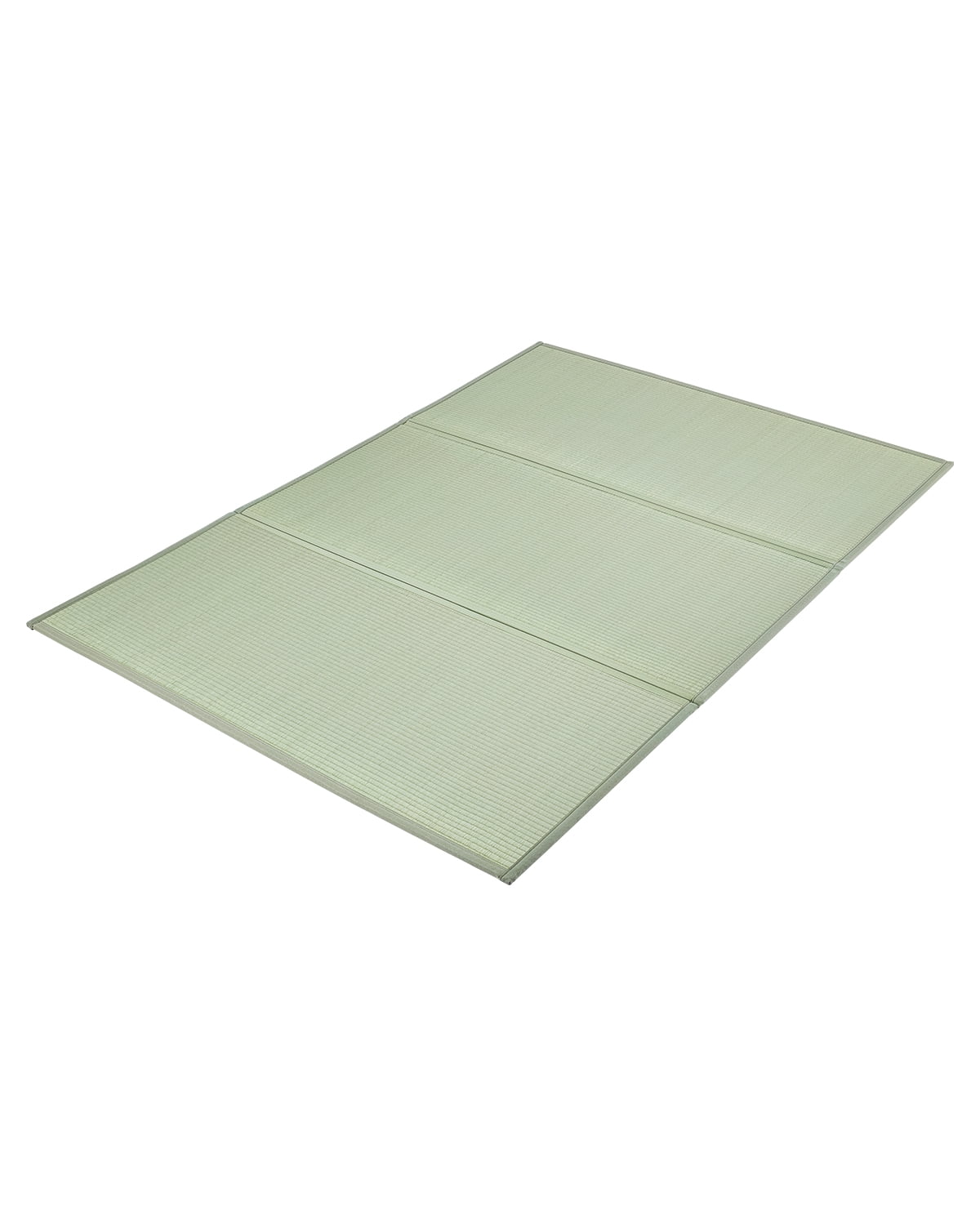 KFFKFF Japanese-Style Tatami Mat, Queen-Sized Foldable Tatami Mattress (Crafted from Natural Rush Grass), 80 x 55 x 0.5 in