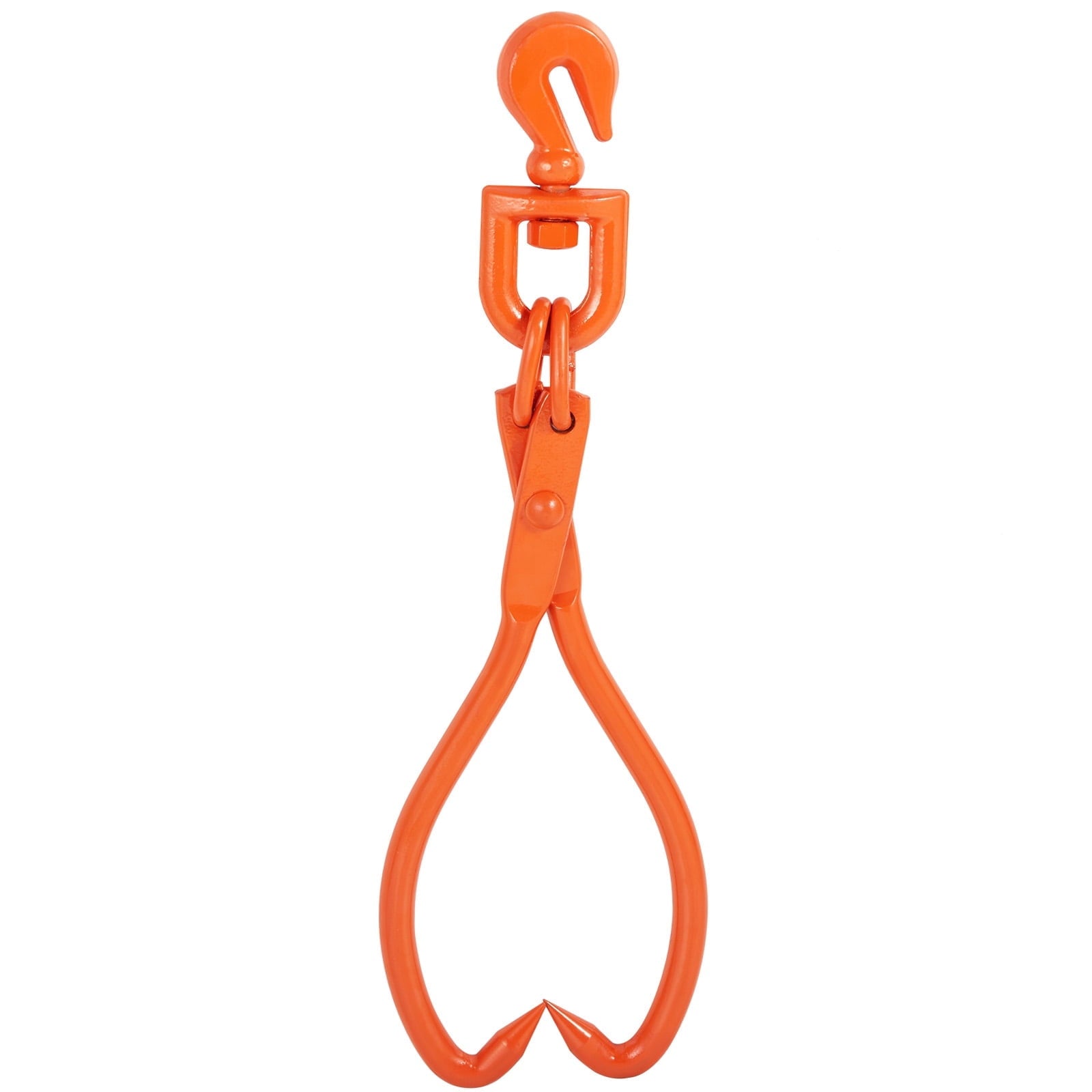 KFFKFF Log Skidding Tongs, 18 inch 2 Claw Log Lifting Tongs, Heavy Duty Rotating Steel Lumber Skidding Tongs, 772 lbs/350 kg Loading Capacity, Log Lifting, Handling, Dragging & Carrying Tool