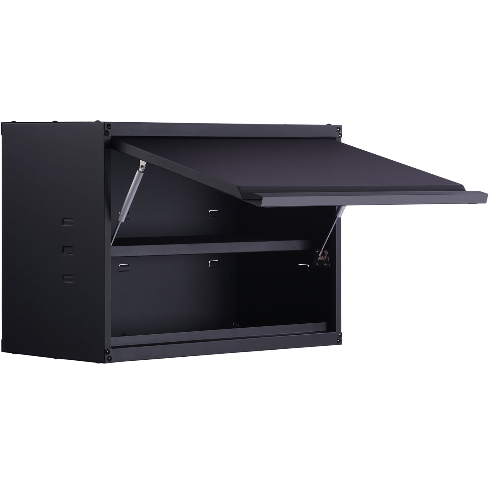 KFFKFF Wall-Mounted Metal Storage Cabinet w/ Adjustable Shelf 120lbs per Shelf