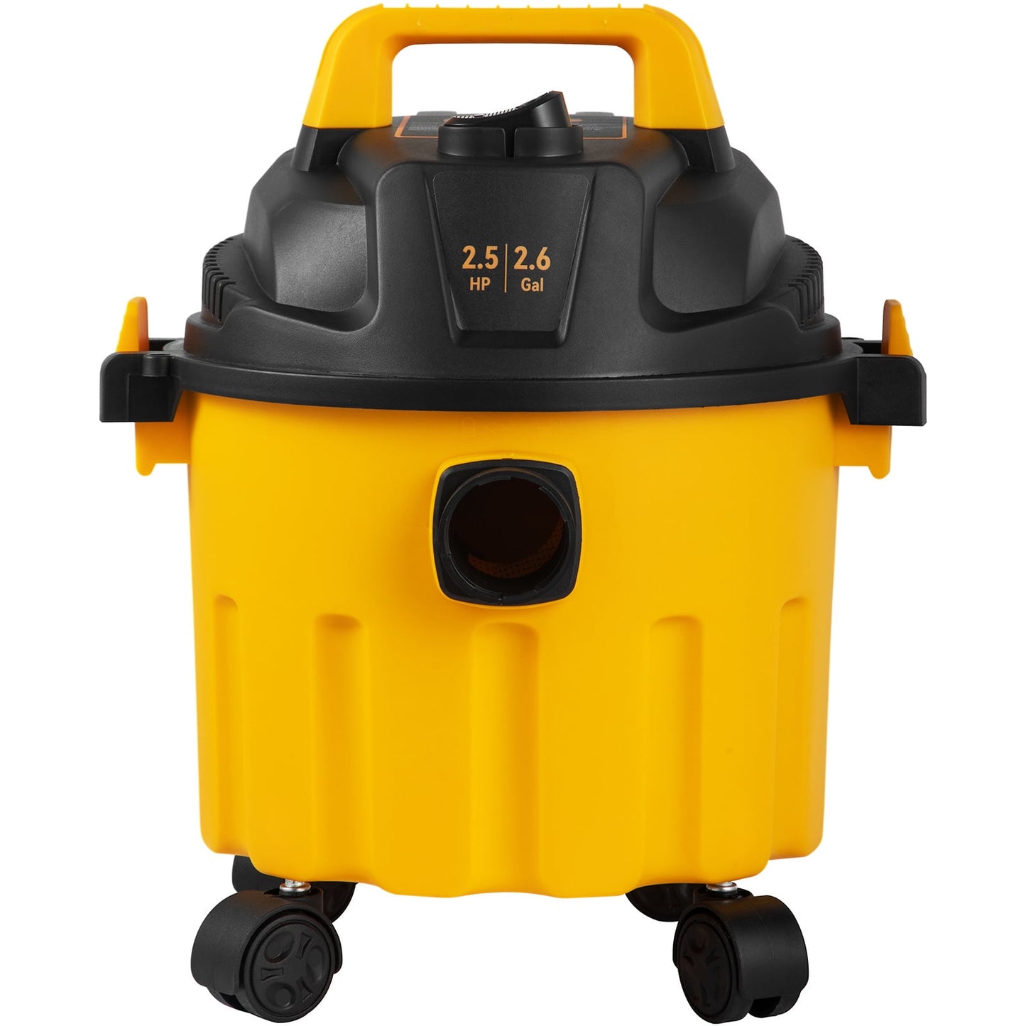 KFFKFF Wet Dry Vacuum, 2.6 Gallon Capacity, 2.5 Peak Horsepower, Versatile 3 in 1 Compact Shop Vacuum with Blowing Capability, Convenient Attachment Storage, Ideal for Floor, Furniture, Crevice, Vehi