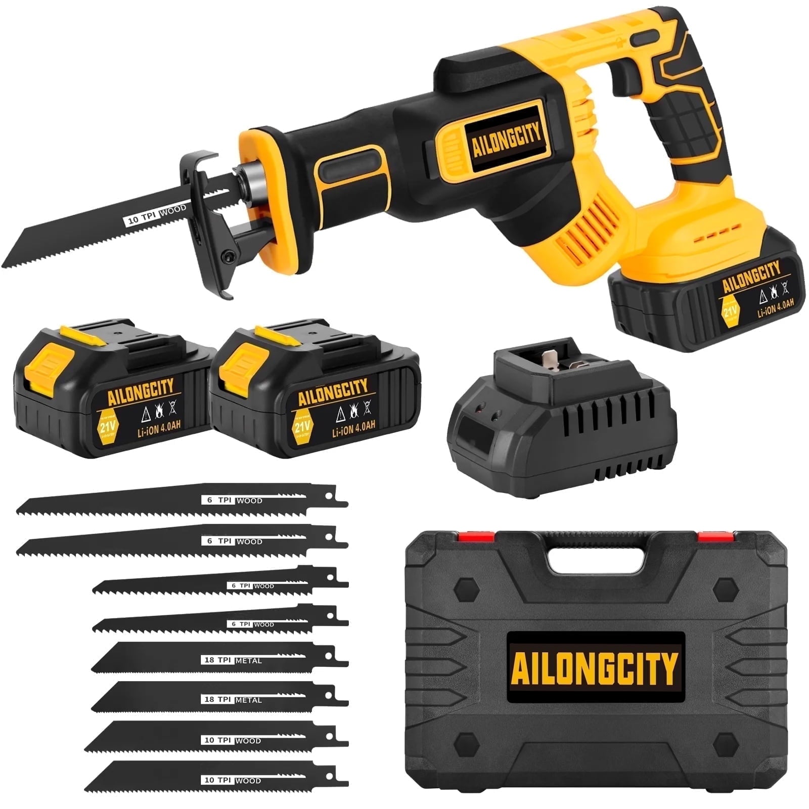 KMA 21 V Cordless Reciprocating Saw, 4.0 Ah, 3500 RPM