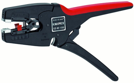 KNIPEX Tools 12 42 195, MultiStrip 10 Universal Insulation Stripper AWG 7-32