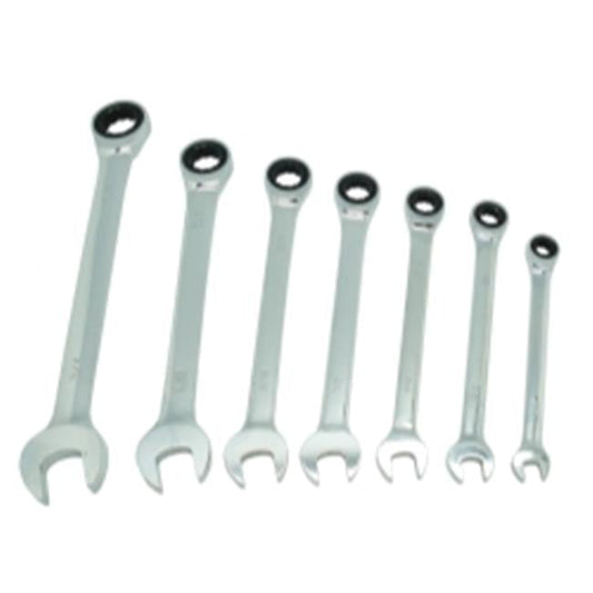 K Tool International  Fractional Ratcheting Wrench Set - 7 Piece