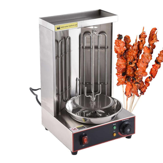 Kagrote Adjustable Electric Roasting Machine, 5kg Net Weight, Stainless Steel Vertical Rotating Oven for Outdoor Cooking