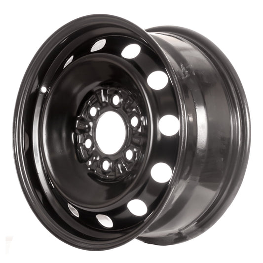 Kai 17 X 7.5 New Premium Replacement Steel Wheel Replica, Black, Fits 2004 - 2014 Ford Lightduty Pickup