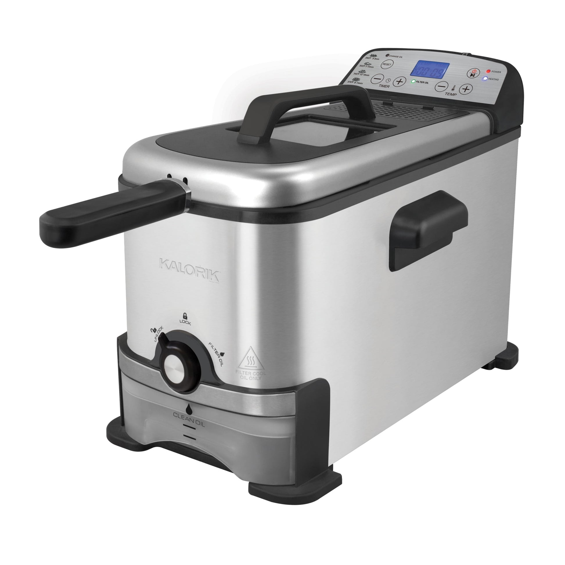 Kalorik Digital Deep Fryer with Oil Filtration