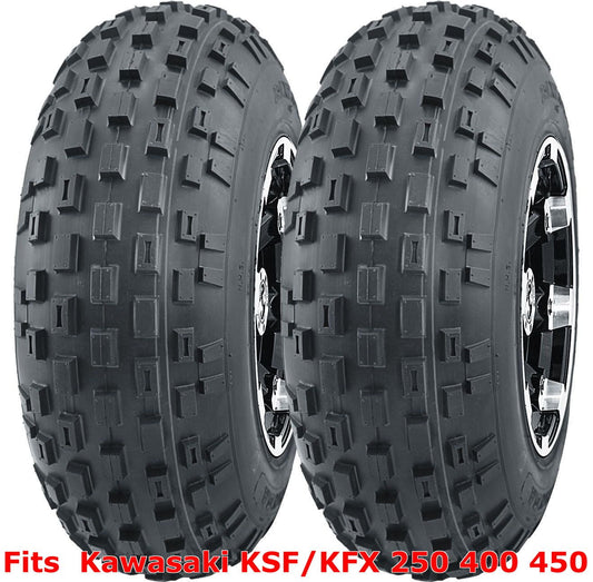 Kawasaki KSF/KFX 250 400 450 ATV 2 front 21x7-10 21x7x10 Knobby tires