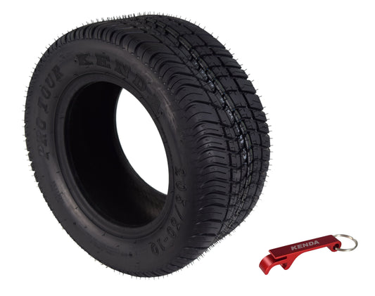 Kenda 277010N4 205/50-10 Pro Tour 4 Ply Tubeless Golf Cart Tire w Key Chain Bottle Opener (Amazon)