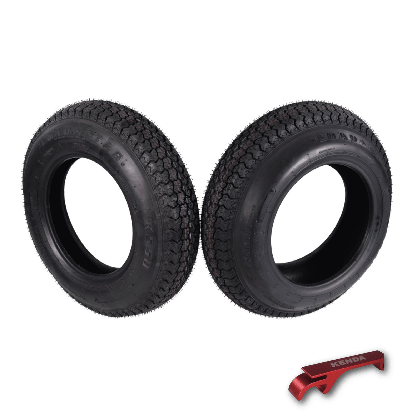Kenda 31722002 ST175/80D13 Load Star 6 Ply Tubeless Trailer Tires 2 Pack