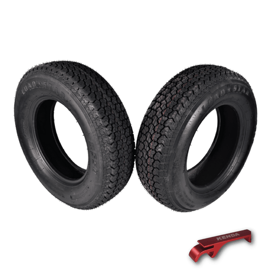 Kenda 32032005 ST205/75D14 Load Star 6 Ply Tubeless Trailer Tires 2 Pack