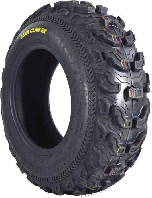 Kenda Bearclaw EX K573-25x8-12 Front Tire for All Terrain (ATV), UTV, and Side by Side (SxS) Vehicles - 6-Ply - Bear Claw EX 25x8x12