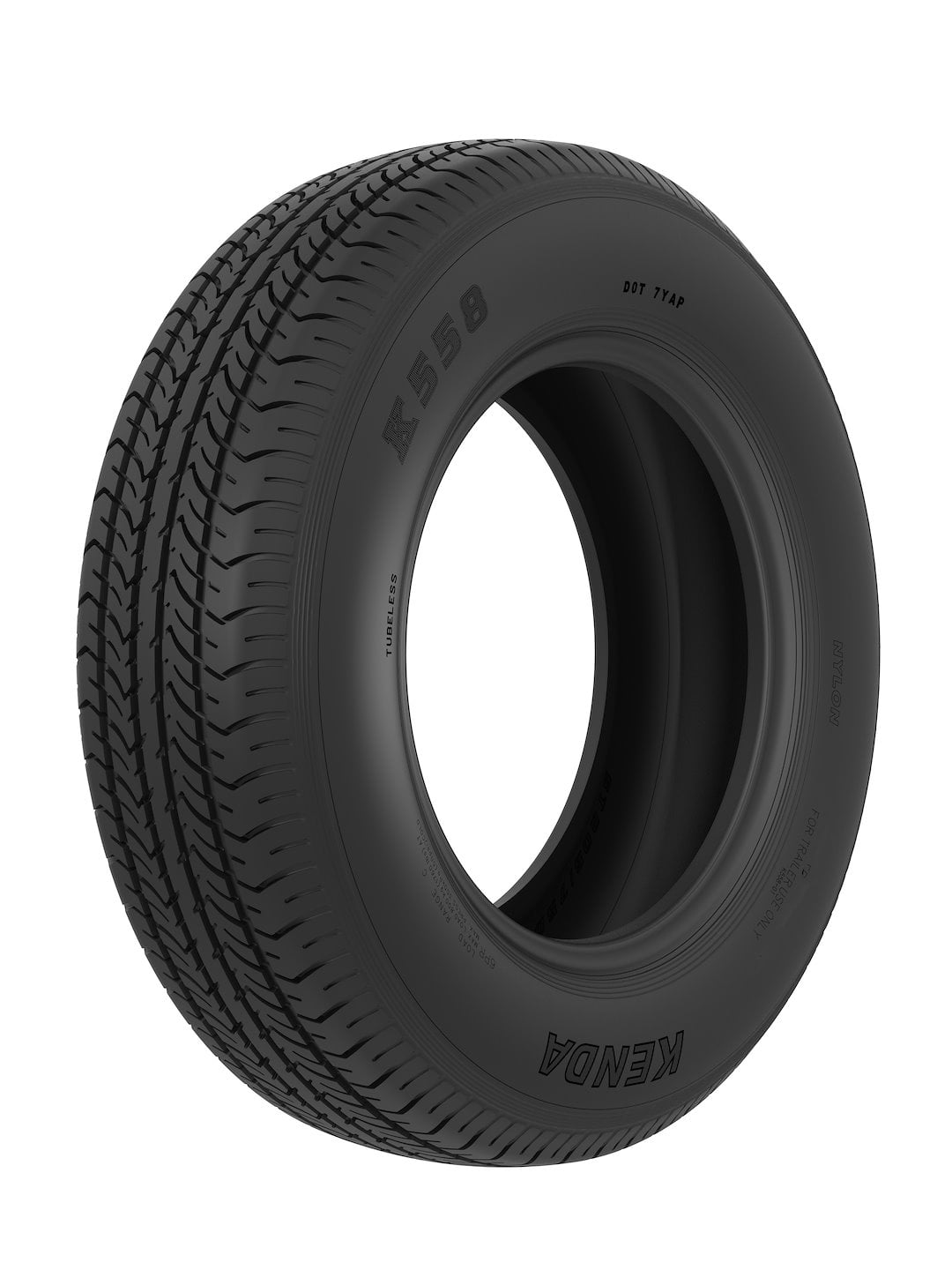 Kenda K558 ST225/75D15 LRD Bias Trailer Tire & Wheel Black Mod 6-5.5