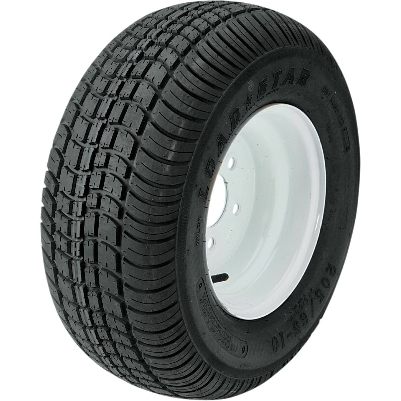 Kenda Loadstar K399 215/60-8 (B) Tire w/5 Hole Solid White Wheel (3H270)