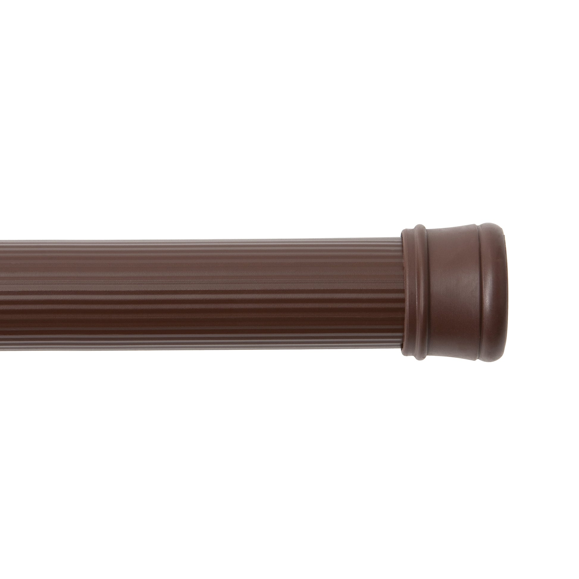 KenneyÂ® Twist & Fitâ„¢ No Tools, Rust-Resistant Coated Steel, Spring Tension, Shower Curtain Rod, 36-63", Alabaster