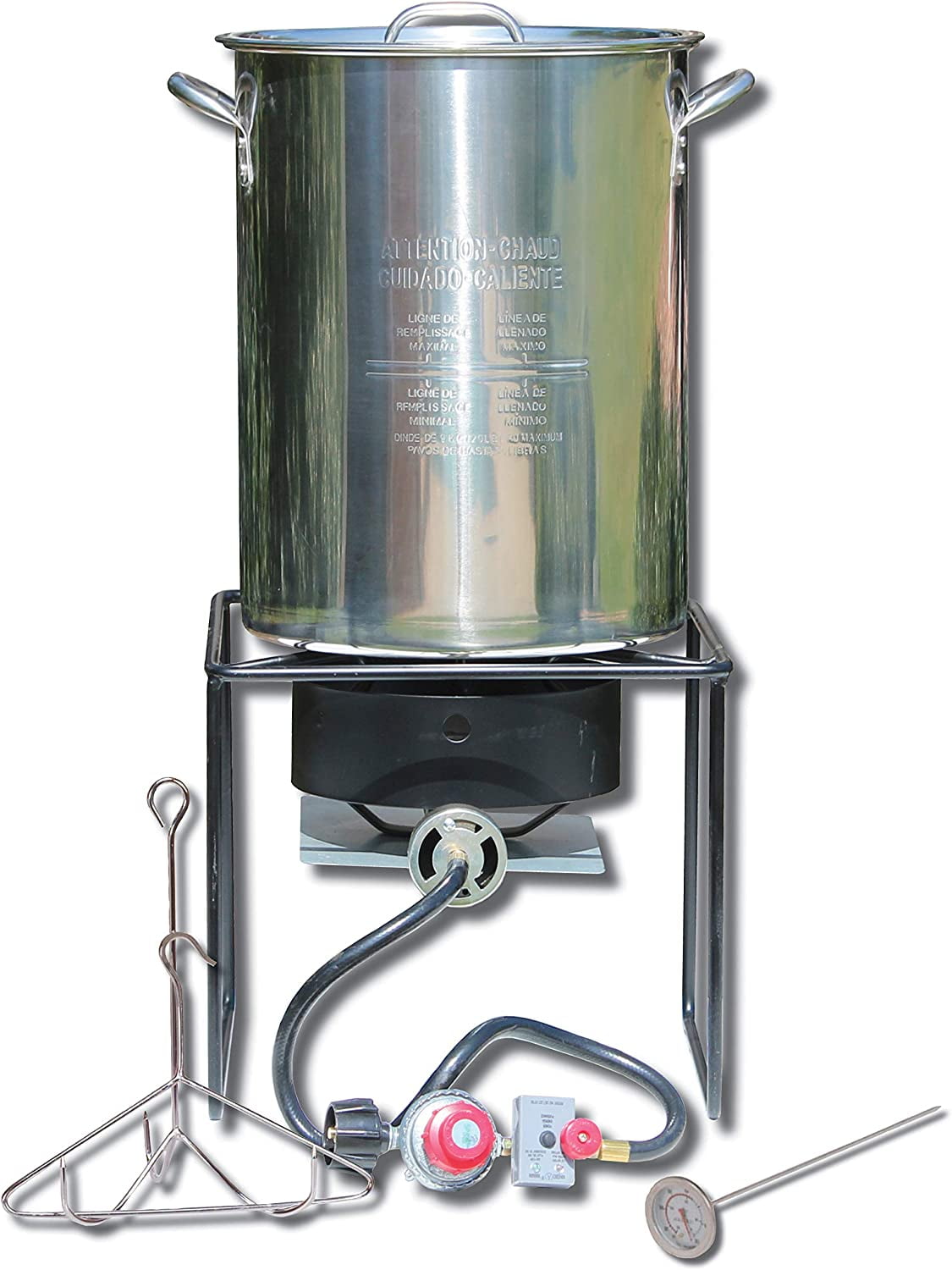 King Kooker 29 Qt Stainless Steel Turkey Frying Cooker Package