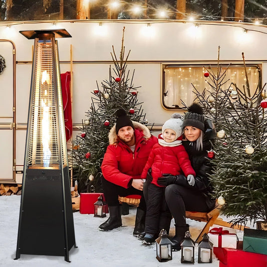 KingChii Pyramid Patio Heater, Gas Outdoor Freestanding for Outdoor Patio Gardens