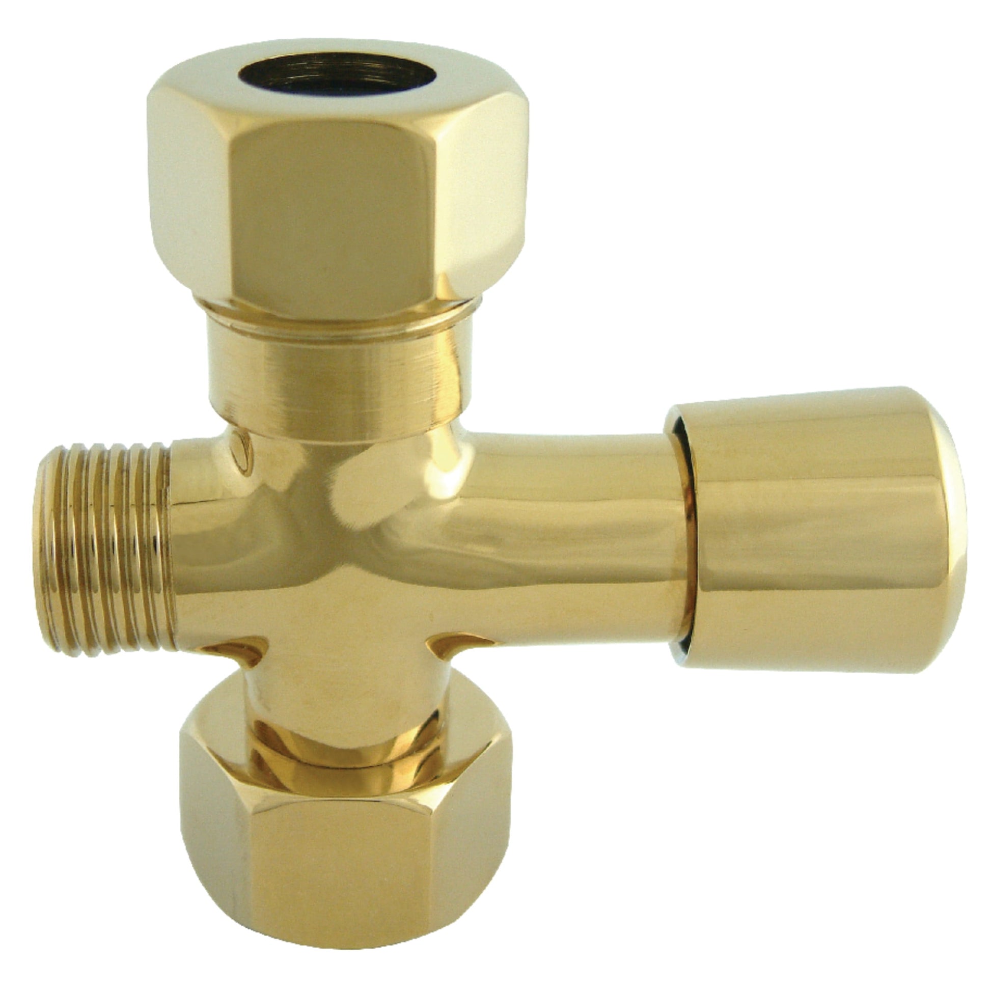 Kingston Brass ABT1060-2 Vintage Shower Arm Diverter in Polished Brass