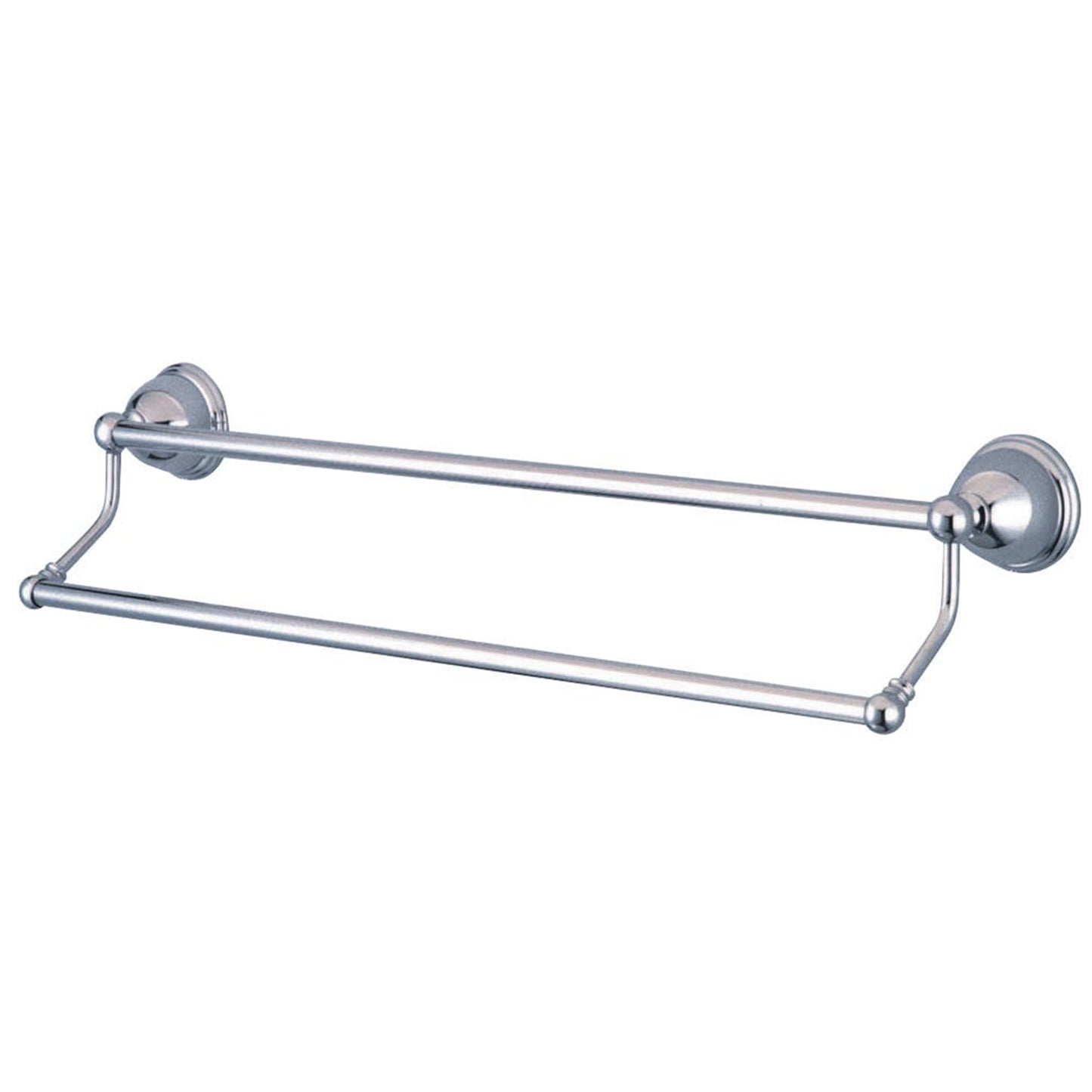 Kingston Brass BA396318SN Restoration 18" Dual Towel Bar, Satin Nickel