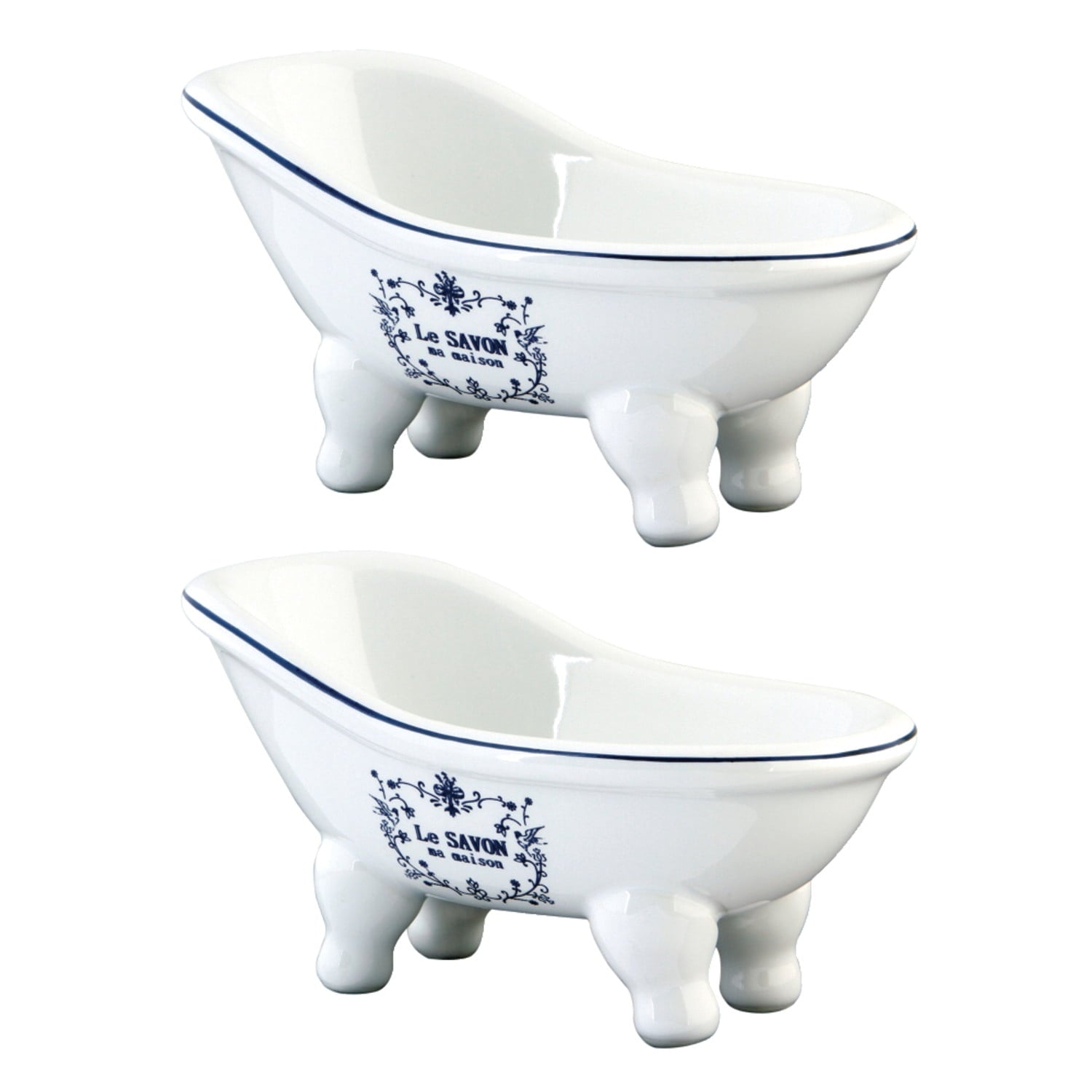Kingston Brass BATUBSSWD BaÃ±era Tipo Zapatilla de CerÃ¡mica en Miniatura de 5-11/16 Pulgadas (2 Piezas), Blanco
