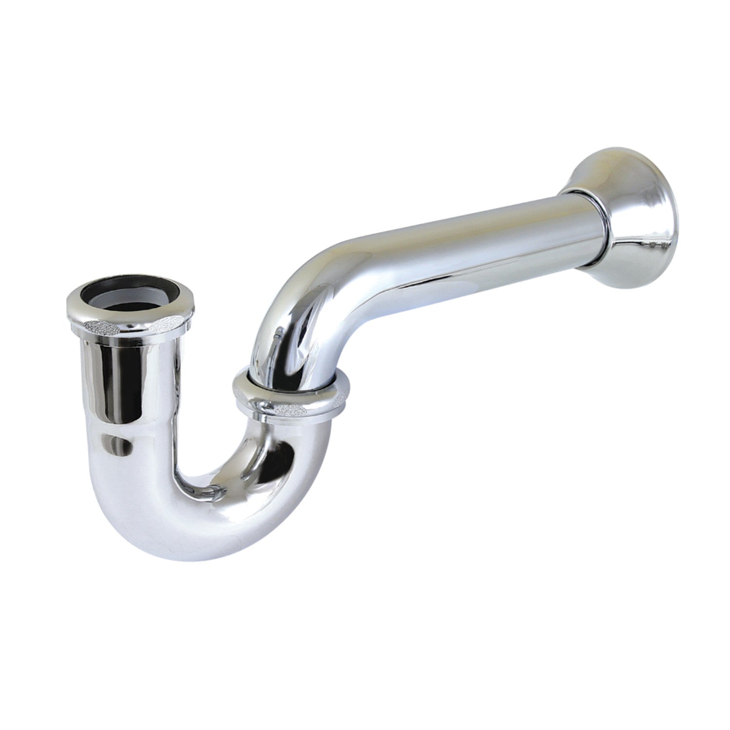 Kingston Brass CC2241 1-1/4" (or 1-1/2") x 1-1/2" P-Trap with Bell Flange, 13-1/16" Length, 18 Gauge, Polished Chrome