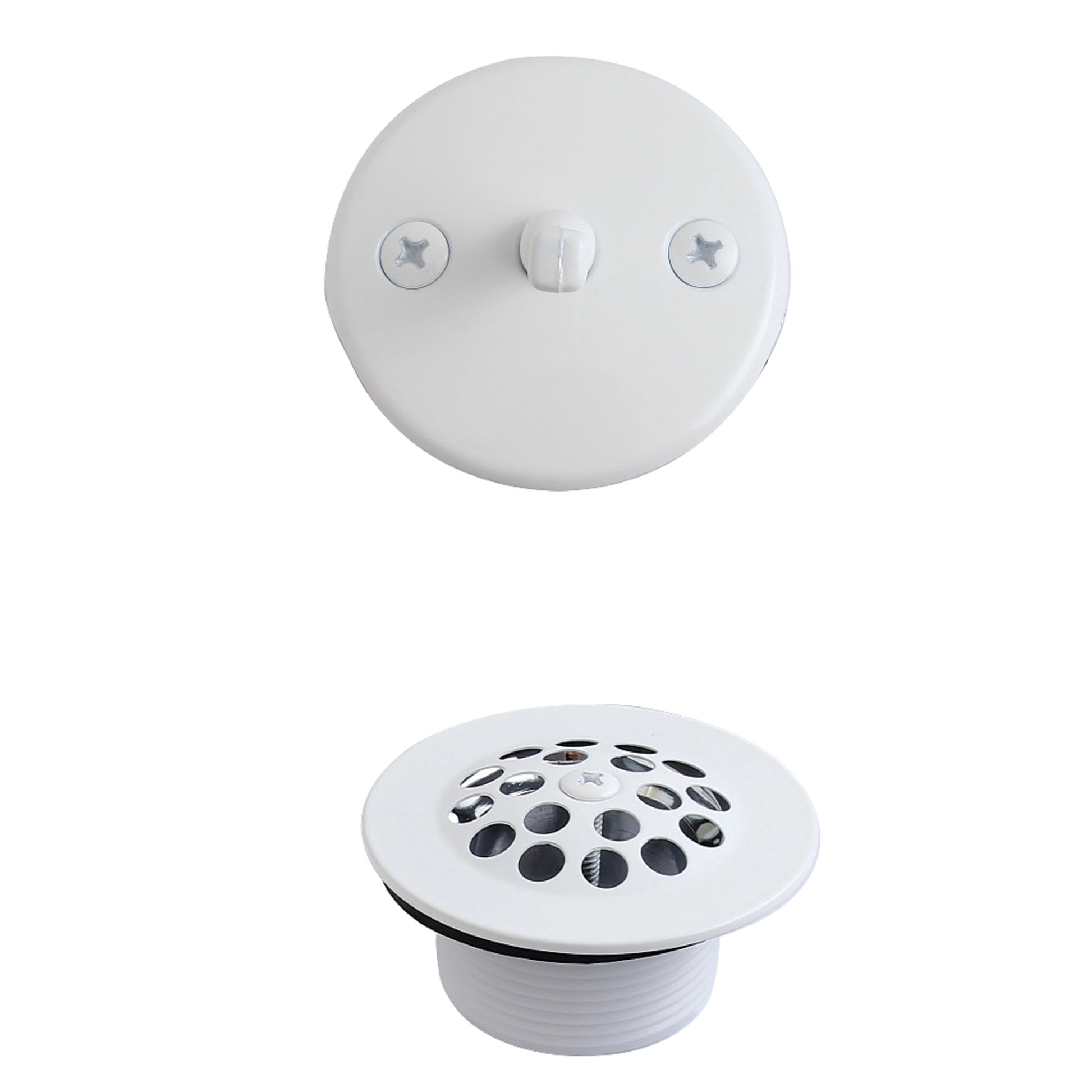 Kingston Brass DTL5305AWH Trip Lever with Grid Conversion Kit, White