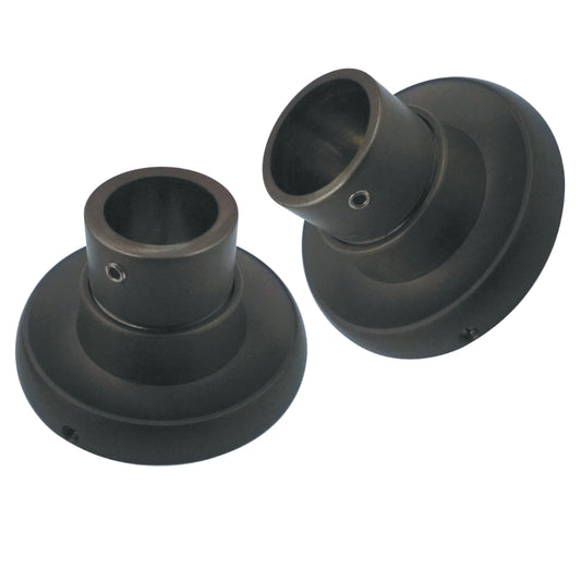 Kingston SRP315 Edenscape Brass Shower Rod Base (1 Pair) in Oil Rubbed Bronze