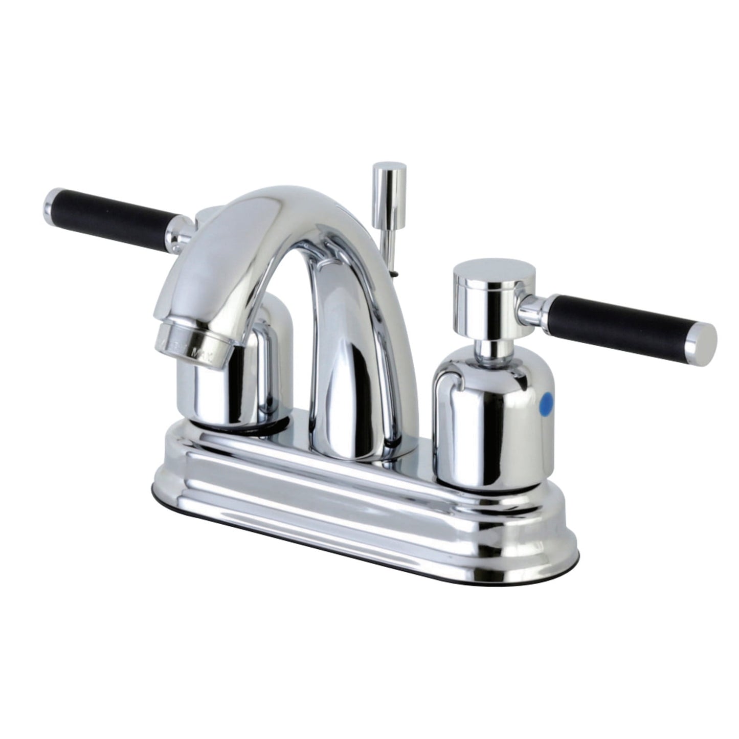 Kingston Brass FB5611DKL 4 in. Centerset Bathroom Faucet, Polished Chrome