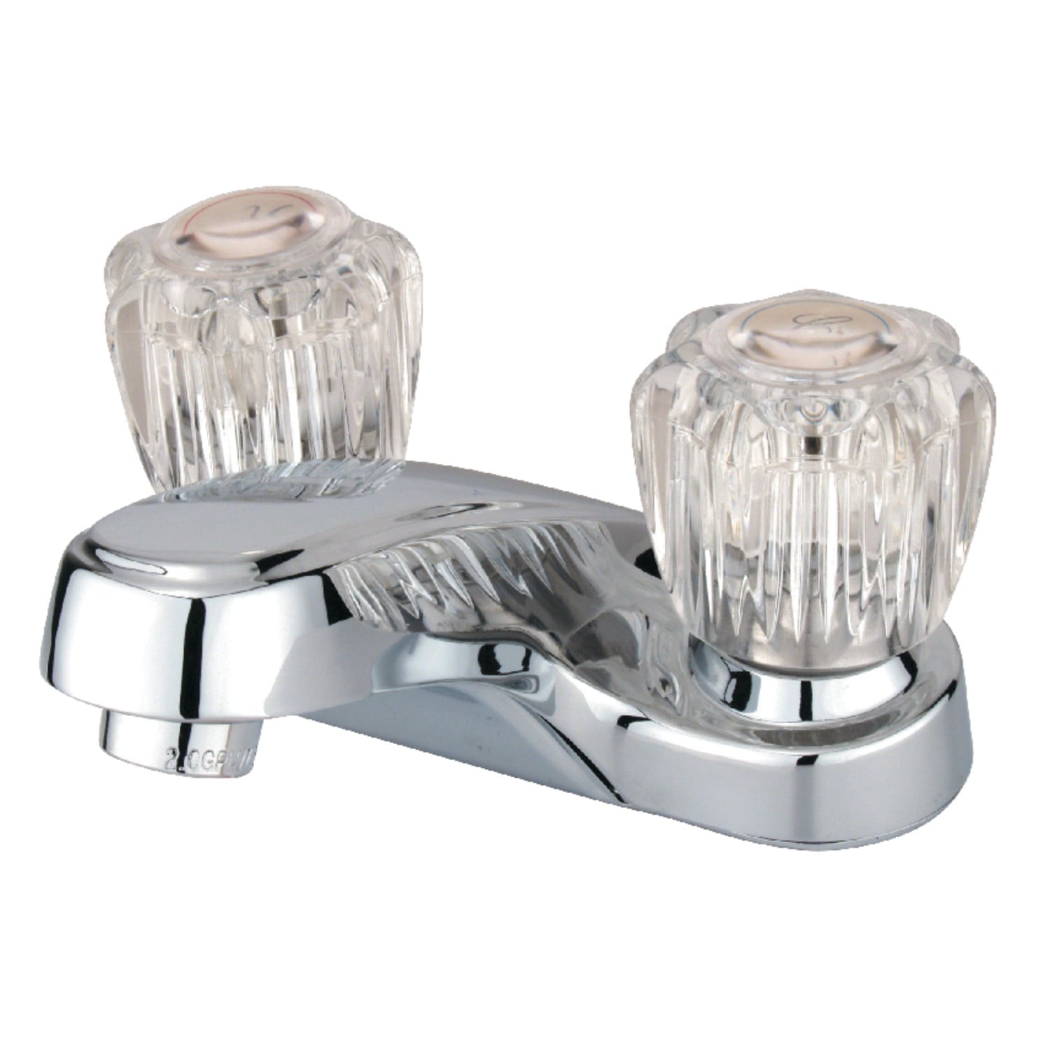 Kingston Brass GKB168LP Ahorro de Agua Americana Grifo de Inodoro con Manija de AcrÃ­lico, NÃ­quel Satinado