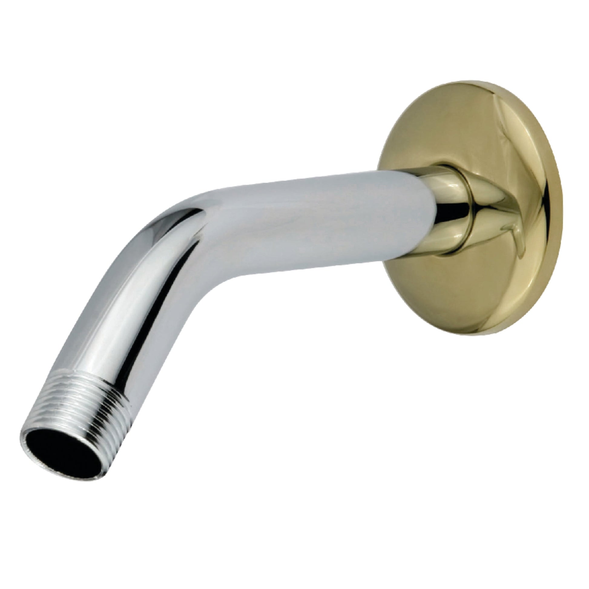 Kingston Brass K150K4 Trimscape 6-Inch Shower Arm with Round Flange in Polished Chrome/Polished Brass