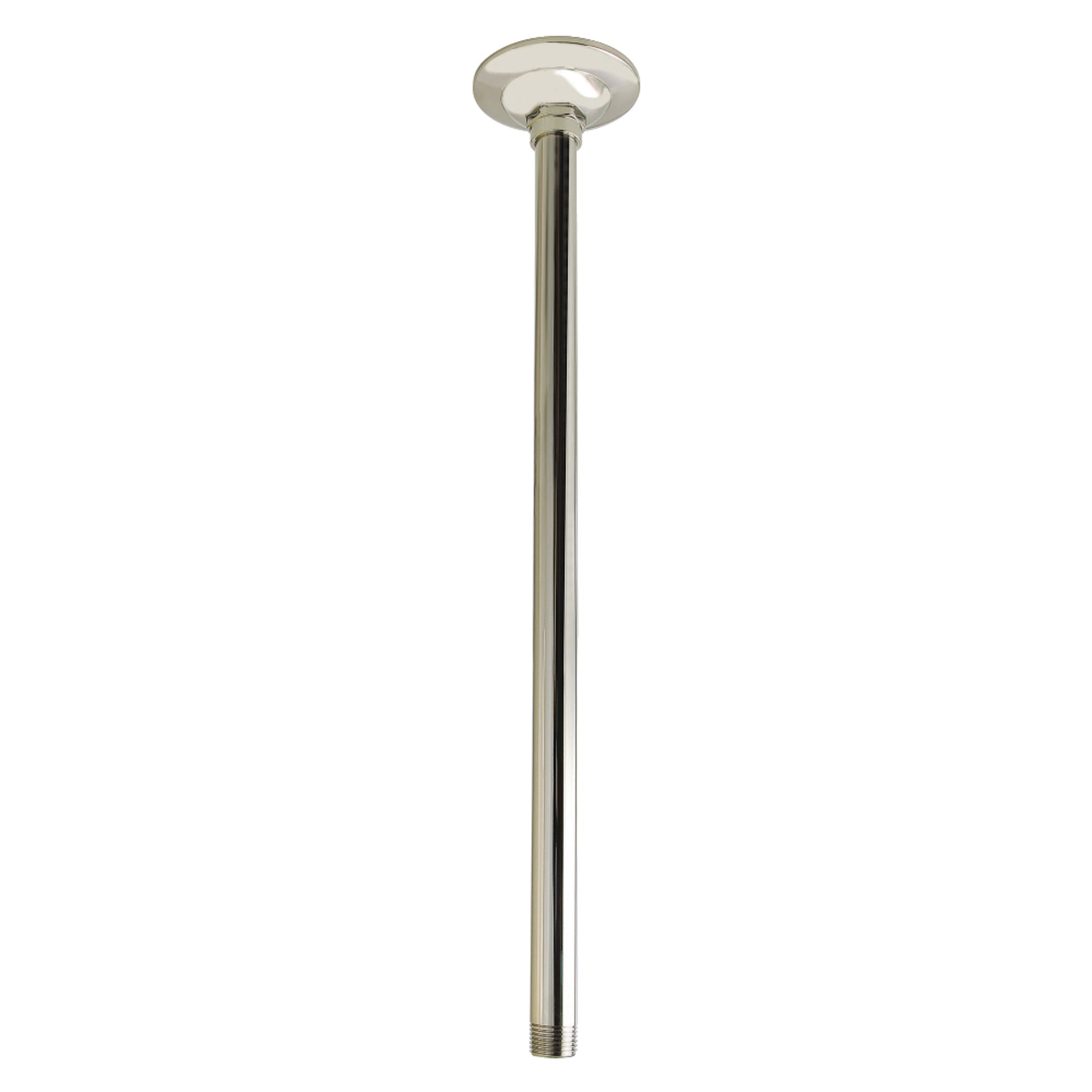 Kingston Brass K217A6 Trimscape 17-Inch Rain Drop Ceiling Mount Shower Arm with Round Flange in Polished Nickel
