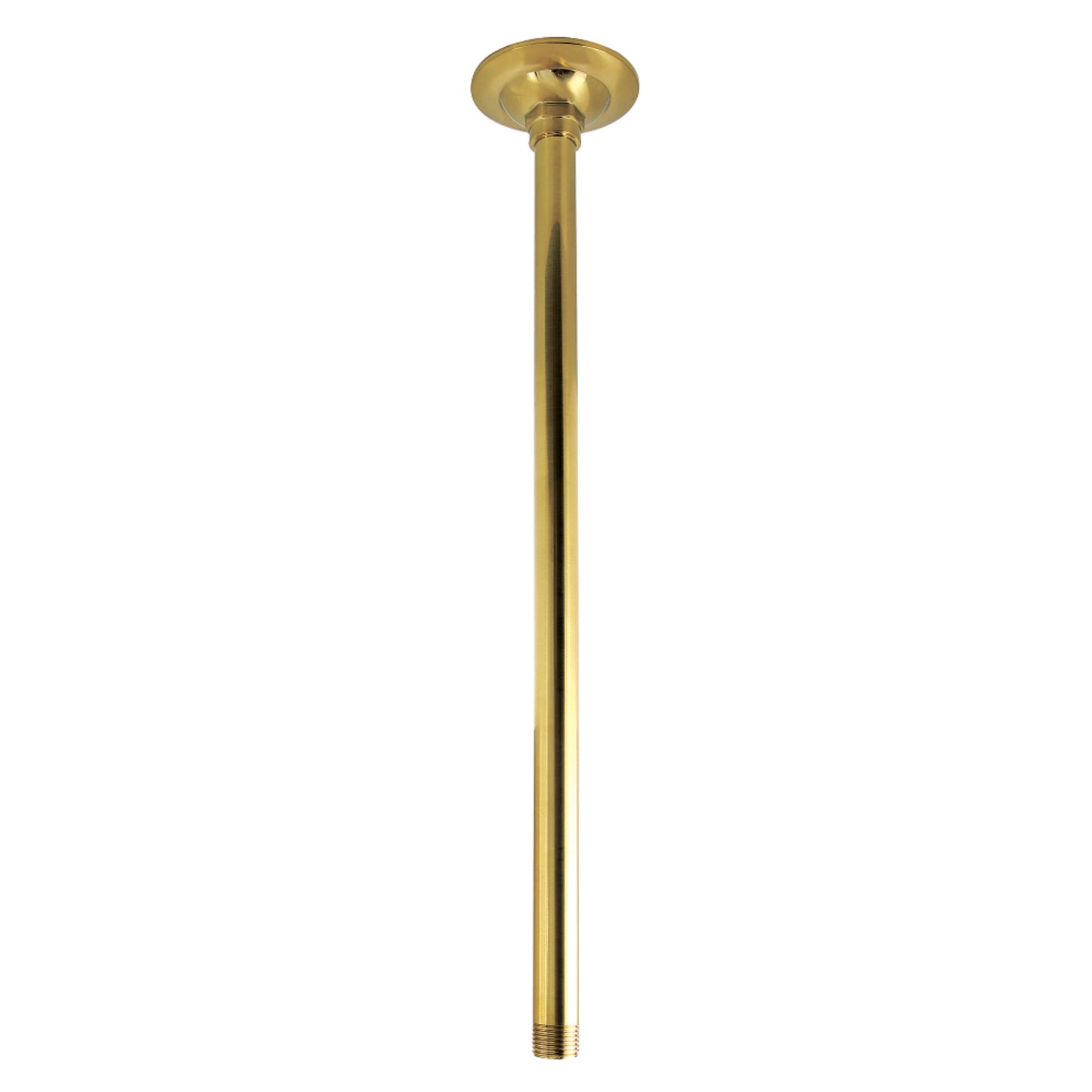 Kingston Brass K217A7 Trimscape 17-Inch Rain Drop Ceiling Mount Shower Arm with Round Flange in Brushed Brass