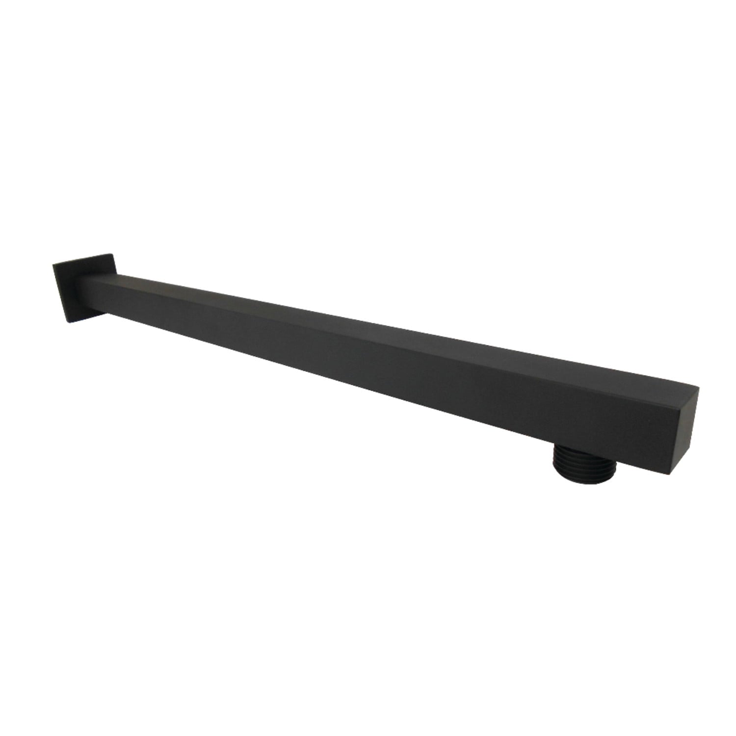 Kingston Brass K4160 Shower Scape 15-3/4" Square Rain Drop Shower Arm with Flange, Matte Black