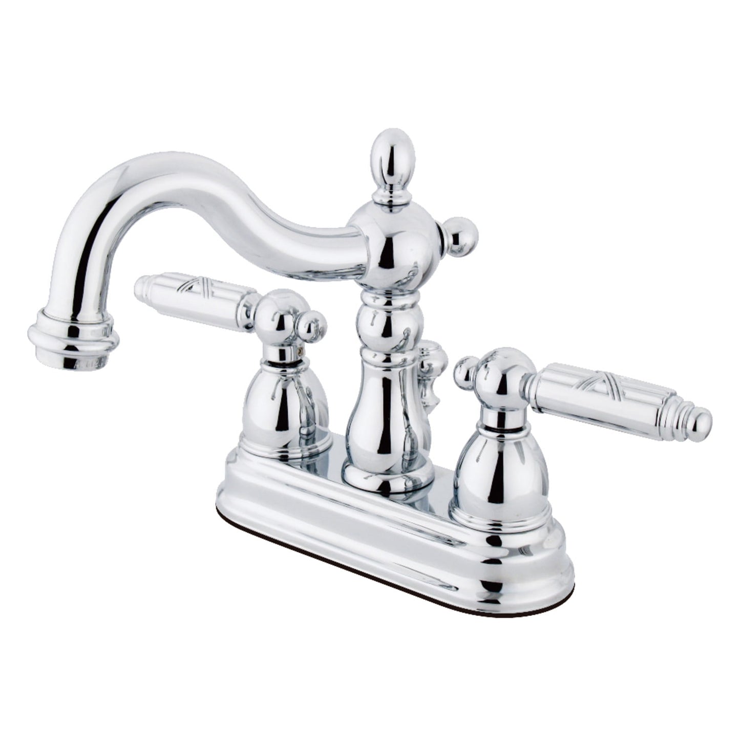Kingston Brass KB1601GL 4 in. Centerset Bathroom Faucet, Polished Chrome