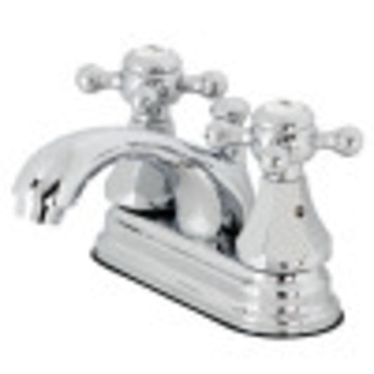 Kingston Brass KB4601BX Metropolitan 4 in. Centerset Bathroom Faucet with Pop-Up Drain, Polished Chrome