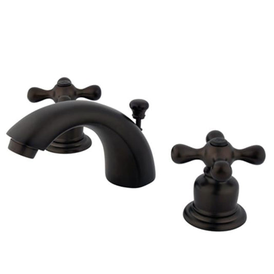 Kingston Brass KB947AXSB Victorian Mini-Widespread Bathroom Faucet, Brushed Brass