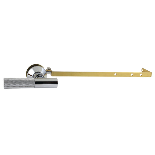 Kingston Brass KTKNLD1 Universal Front or Side Mount Toilet Tank Lever with Knurled Handle in Polished Chrome