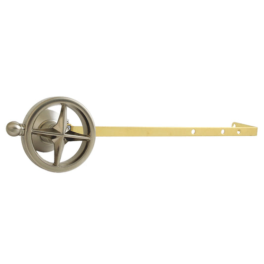 Kingston Brass KTRNKD8 Levante Universal Front or Side Mount Toilet Tank Lever with Knurled Handle in Brushed Nickel
