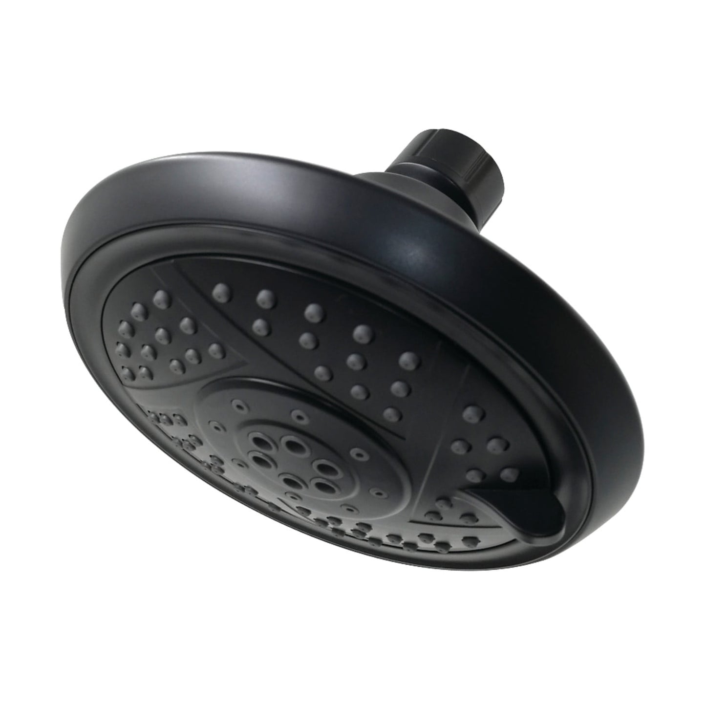 Kingston Brass KX1550 Vilbosch 5-Inch 5-Function Shower Head, Matte Black