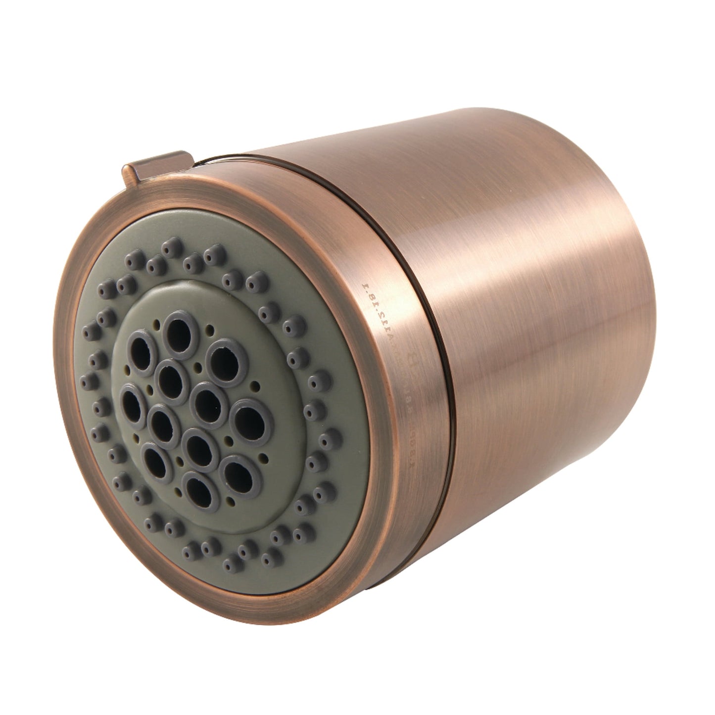 Kingston Brass KX8616AC Vilbosch 3-3/16 Inch Round 2-Function ABS Shower Head in Antique Copper
