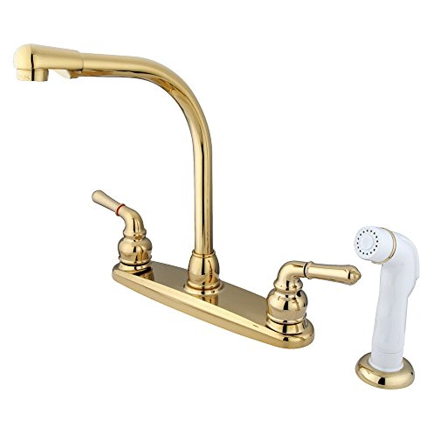 Kingston Brass KB758 Magellan 8-Inch Centerset Kitchen Faucet, Brushed Nickel