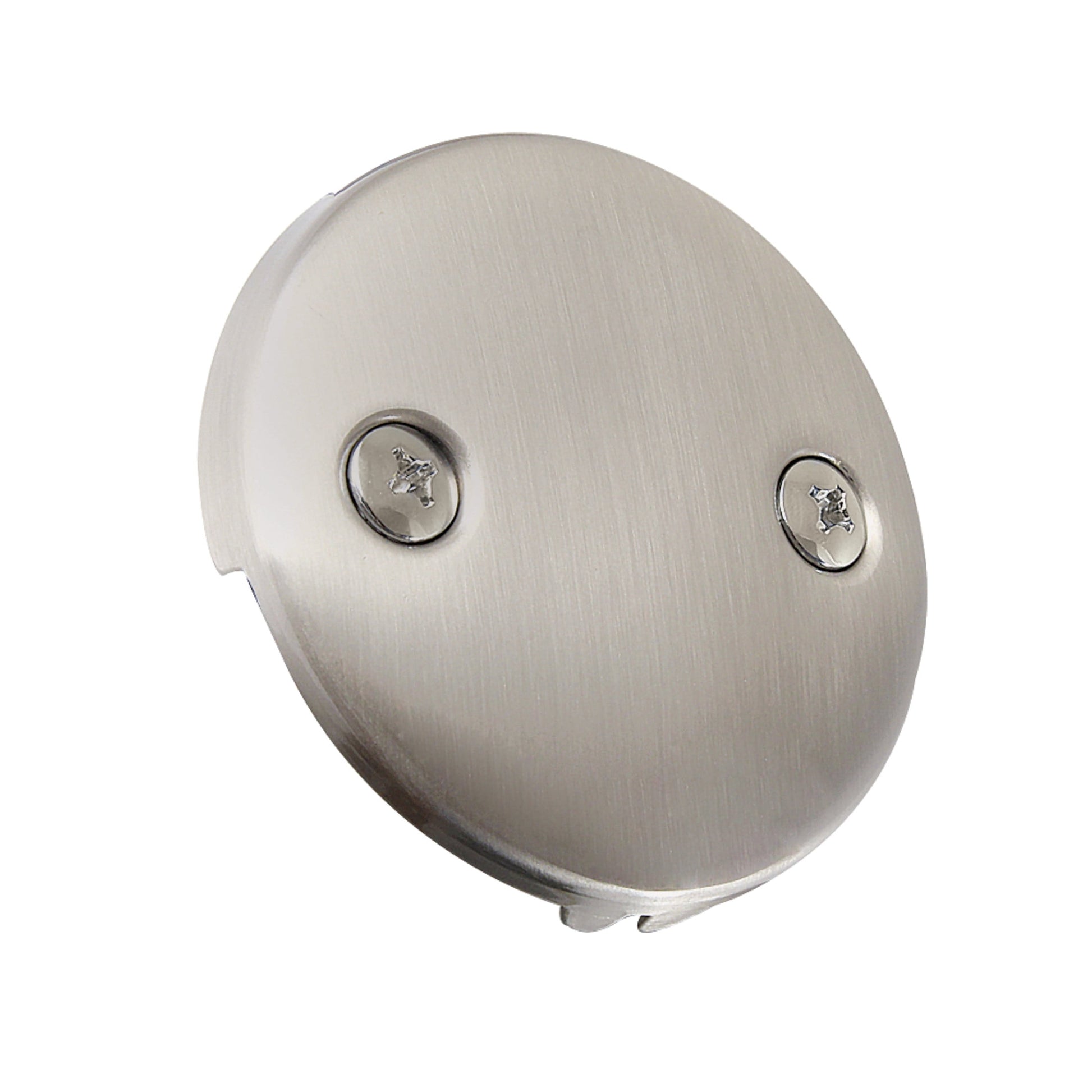 Kingston Brass DTT108 Round Bathtub Overflow Plate in Brushed Nickel