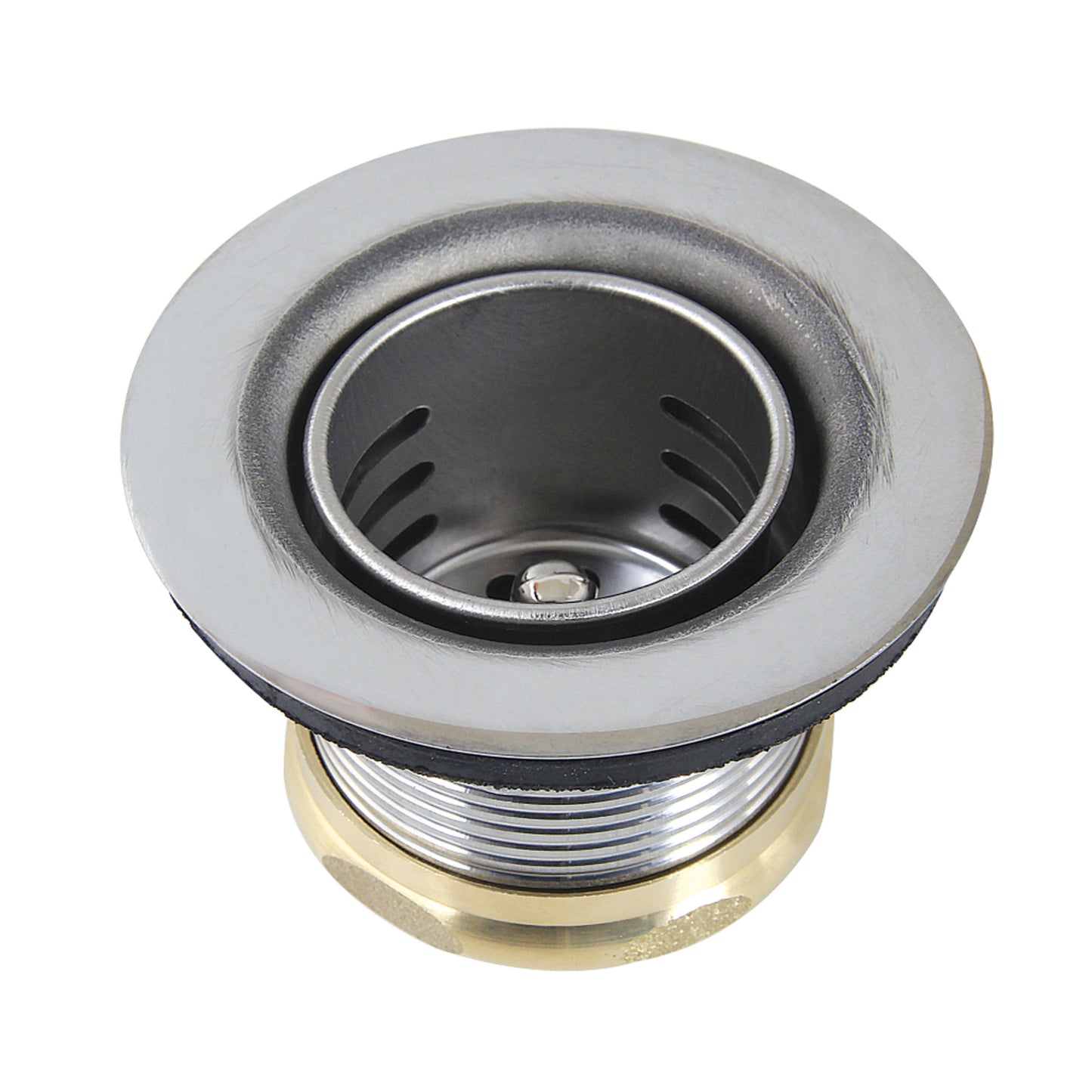 Kingston Brass K451B Portland Stainless Steel Bar Sink Basket Strainer in Stainless Steel