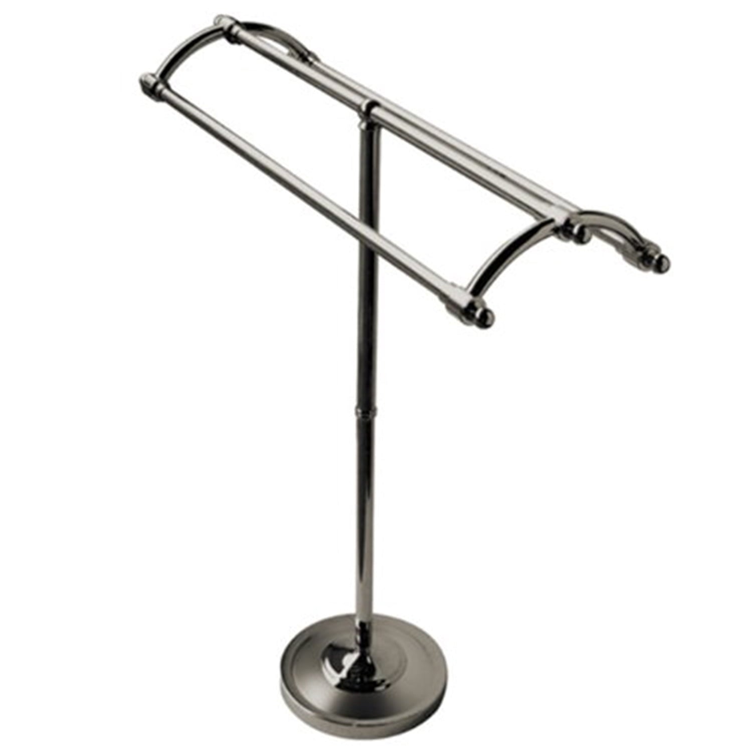 Kingston Brass Edenscape SCC2278 Pedestal Round Plate Towel Rack, Satin Nickel
