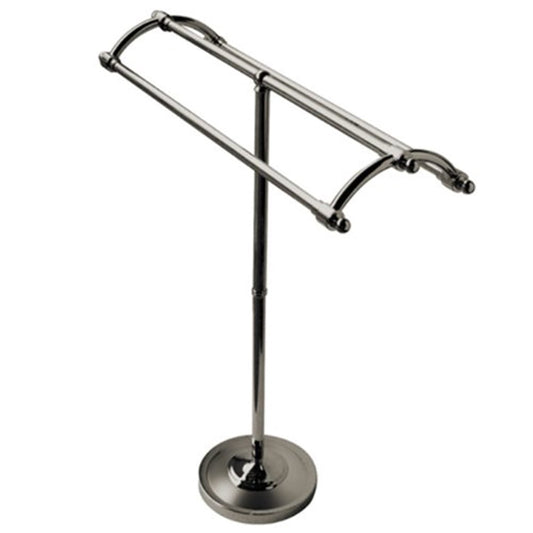 Kingston Brass Edenscape SCC2278 Pedestal Round Plate Towel Rack, Satin Nickel