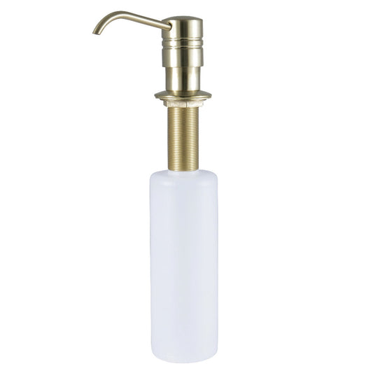 Kingston Brass SD2617 Brushed Brass Straight Nozzle Metal Soap Dispenser